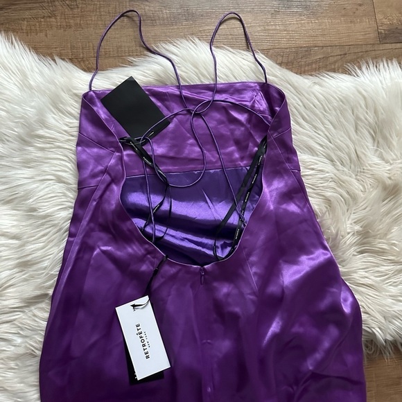 RETROFETE Lucinda Dress In Orchid Purple - Picture 8 of 8